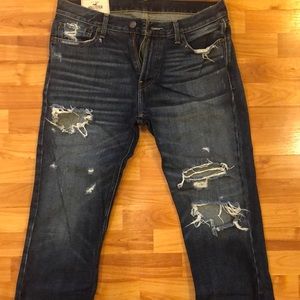 (2 pairs) of Hollister Men’s Dark Wash (Destroyed)